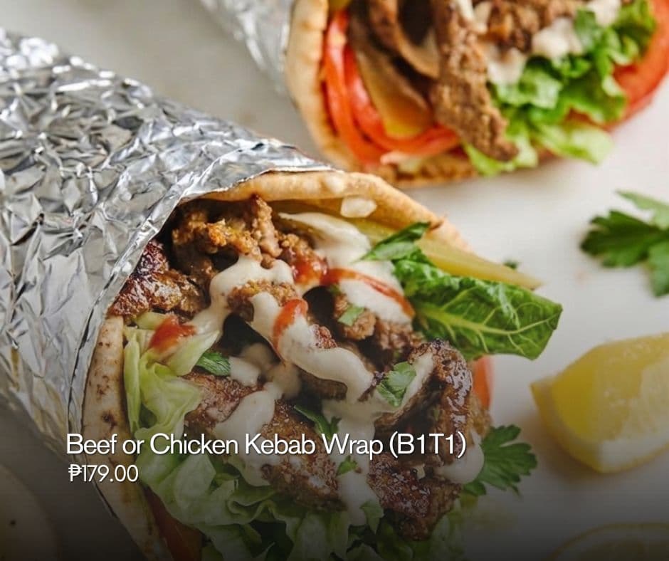 Beef Kebab Wrap (Buy 1 Take 1)